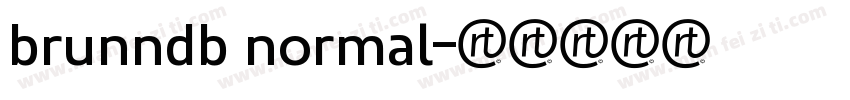 brunndb normal字体转换